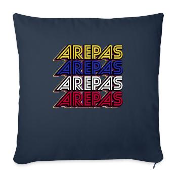 Venezuela Traditional South American Arepas - Sofa pillowcase 17,3'' x 17,3'' (45 x 45 cm) - navy - Front