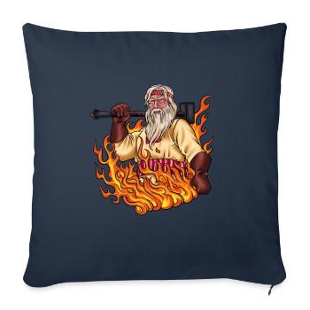 Dieu slave Svarog - Housse de coussin décorative 45 x 45 cm - bleu marine - Devant