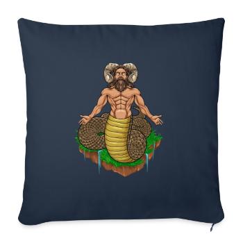 Dieu slave Veles - Housse de coussin décorative 45 x 45 cm - bleu marine - Devant