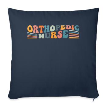 Groovy Orthopedic Nurse Ortho Nursing - Sofa pillowcase 17,3'' x 17,3'' (45 x 45 cm) - navy - Front