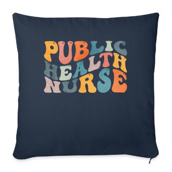 Groovy Public Health Nurse Health - Sofa pillowcase 17,3'' x 17,3'' (45 x 45 cm) - navy - Front