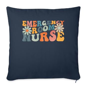 Groovy Emergency Room Nurse ER Nursing - Sofa pillowcase 17,3'' x 17,3'' (45 x 45 cm) - navy - Front
