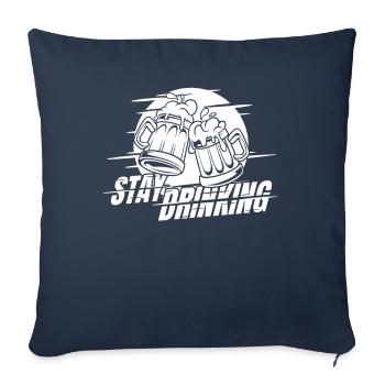 Beer Beer Lovers Cool Stay Drinking - Sofa pillowcase 17,3'' x 17,3'' (45 x 45 cm) - navy - Front
