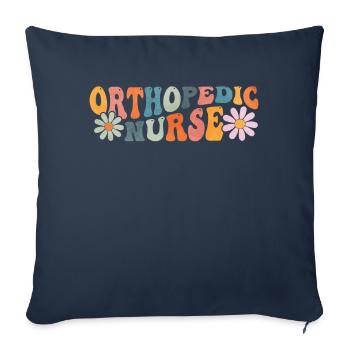 Groovy Orthopedic Nurse Ortho Nursing - Sofa pillowcase 17,3'' x 17,3'' (45 x 45 cm) - navy - Front