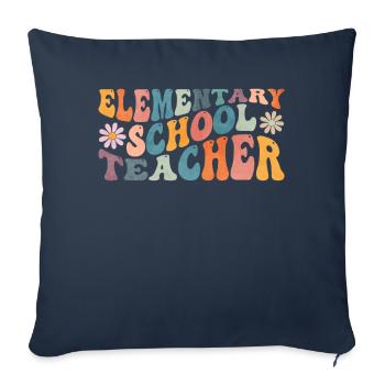 Groovy Primary School Teacher Middle School - Sofa pillowcase 17,3'' x 17,3'' (45 x 45 cm) - navy - Front