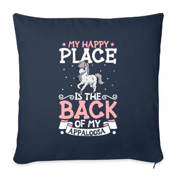 My favorite place - Appaloosa - Sofa pillowcase 17,3'' x 17,3'' (45 x 45 cm) - navy - Front