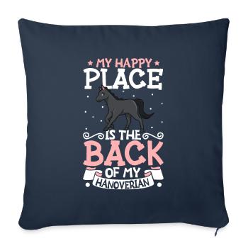 My favorite place - Hanoverian - Sofa pillowcase 17,3'' x 17,3'' (45 x 45 cm) - navy - Front