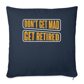 Pensioner Pension Funny - Sofa pillowcase 17,3'' x 17,3'' (45 x 45 cm) - navy - Front