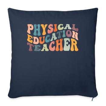 Groovy Physical Education Teacher Physical Education - Sofa pillowcase 17,3'' x 17,3'' (45 x 45 cm) - navy - Front