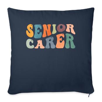 Groovy Senior Career Caregiving Caregiver - Sofa pillowcase 17,3'' x 17,3'' (45 x 45 cm) - navy - Front