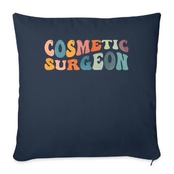 Groovy Kosmetischer Chirurg Plastischer Chirurg - Sofakissenbezug 45 x 45 cm - Navy - Vorne