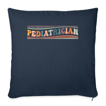 Groovy Pediatrician Pediatrics Pediatrics PICU - Sofa pillowcase 17,3'' x 17,3'' (45 x 45 cm) - navy - Front
