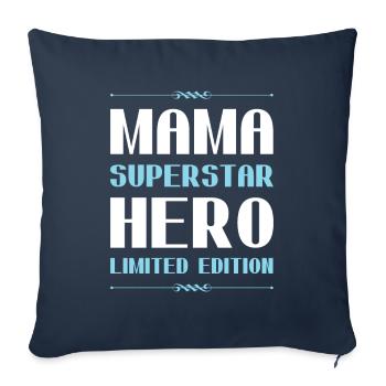 Mama Limited Edition Saying - Sofa pillowcase 17,3'' x 17,3'' (45 x 45 cm) - navy - Front
