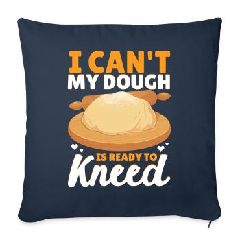 Funny bread baking baker - Sofa pillowcase 17,3'' x 17,3'' (45 x 45 cm) - navy - Front
