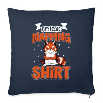 Official Red Panda Sleep Shirt - Sofa pillowcase 17,3'' x 17,3'' (45 x 45 cm) - navy - Front