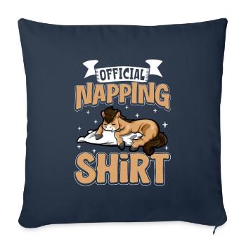 Official Sleep Shirt Horse - Sofa pillowcase 17,3'' x 17,3'' (45 x 45 cm) - navy - Front