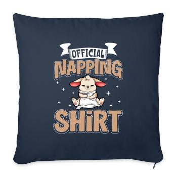 Official Sleeping Shirt Bunny - Sofa pillowcase 17,3'' x 17,3'' (45 x 45 cm) - navy - Front