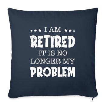Pensioner pension - Sofa pillowcase 17,3'' x 17,3'' (45 x 45 cm) - navy - Front