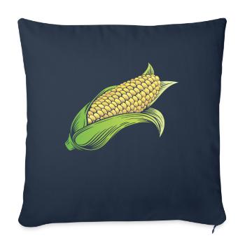 Corn on the cob corn - Sofa pillowcase 17,3'' x 17,3'' (45 x 45 cm) - navy - Front
