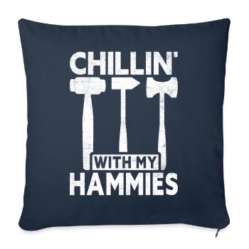 Fun day of house demolition - Sofa pillowcase 17,3'' x 17,3'' (45 x 45 cm) - navy - Front