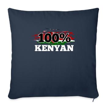 Kenia - Sofakissenbezug 45 x 45 cm - Navy - Vorne