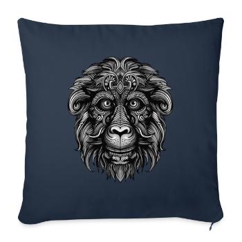 Monkey Portrait - Sofa pillowcase 17,3'' x 17,3'' (45 x 45 cm) - navy - Front