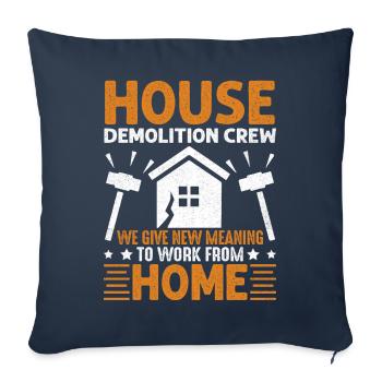 Haus-Demo - Sofakissenbezug 45 x 45 cm - Navy - Vorne