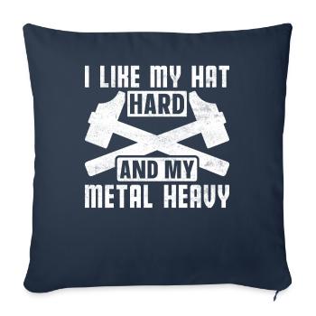 Fun day of house demolition - Sofa pillowcase 17,3'' x 17,3'' (45 x 45 cm) - navy - Front