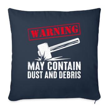Fun day of house demolition - Sofa pillowcase 17,3'' x 17,3'' (45 x 45 cm) - navy - Front