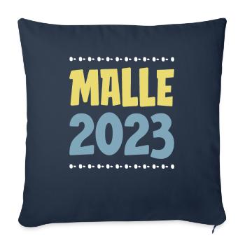 Malle 2023 - Sofa pillowcase 17,3'' x 17,3'' (45 x 45 cm) - navy - Front