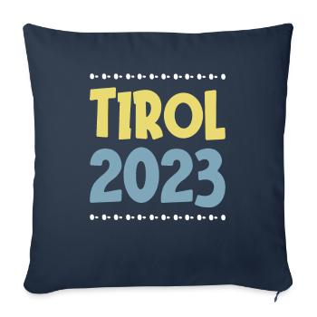 Tyrol 2023 - Sofa pillowcase 17,3'' x 17,3'' (45 x 45 cm) - navy - Front