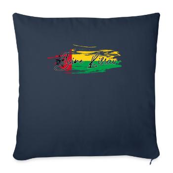 Guinée-Bissau - Housse de coussin décorative 45 x 45 cm - bleu marine - Devant