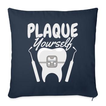 Funny Dental Lab Technician Dentist - Sofa pillowcase 17,3'' x 17,3'' (45 x 45 cm) - navy - Front
