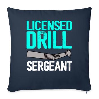 Funny Dental Lab Technician Dentist - Sofa pillowcase 17,3'' x 17,3'' (45 x 45 cm) - navy - Front