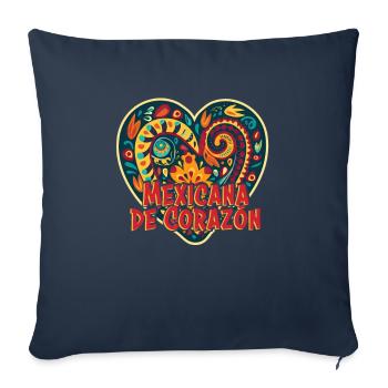 Mexico beach holiday by the sea design beach motif - Sofa pillowcase 17,3'' x 17,3'' (45 x 45 cm) - navy - Front
