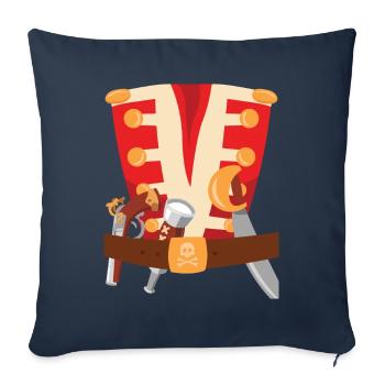 Pirate Costume Pirate Pirate - Sofa pillowcase 17,3'' x 17,3'' (45 x 45 cm) - navy - Front