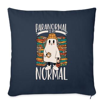 Paranormal is my normal - ghostbusters - Sofa pillowcase 17,3'' x 17,3'' (45 x 45 cm) - navy - Front