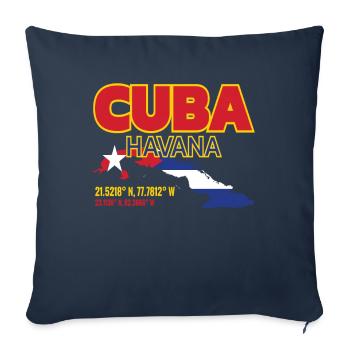 Cuba Havana Cuba Holidays - Sofa pillowcase 17,3'' x 17,3'' (45 x 45 cm) - navy - Front