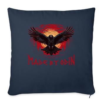 Made by odin Viking culture - Sofa pillowcase 17,3'' x 17,3'' (45 x 45 cm) - navy - Front