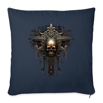 Gotisches Kreuz Goths Design Viktorianisch - Sofakissenbezug 45 x 45 cm - Navy - Vorne