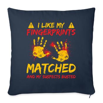 Funny coroner - Sofa pillowcase 17,3'' x 17,3'' (45 x 45 cm) - navy - Front