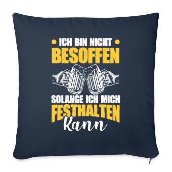 bier trinken - Sofakissenbezug 45 x 45 cm - Navy - Vorne