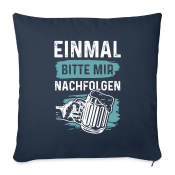 bier alkohol - Sofakissenbezug 45 x 45 cm - Navy - Vorne