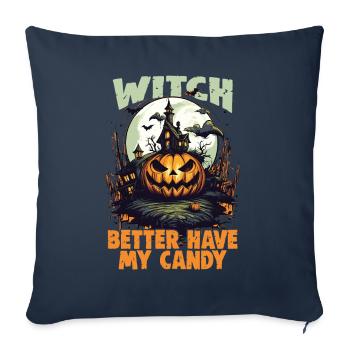Halloween design for the Halloween party - Sofa pillowcase 17,3'' x 17,3'' (45 x 45 cm) - navy - Front