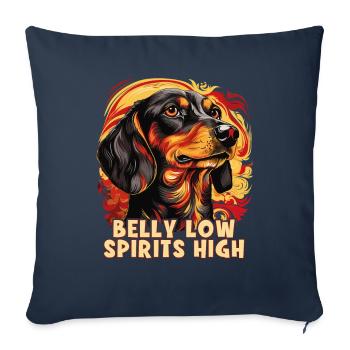 Dog Saying Dachshund Design for Dog Lovers - Sofa pillowcase 17,3'' x 17,3'' (45 x 45 cm) - navy - Front