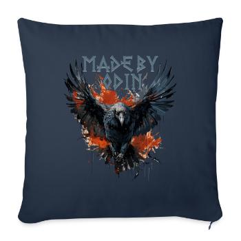 Made by odin Viking culture - Sofa pillowcase 17,3'' x 17,3'' (45 x 45 cm) - navy - Front