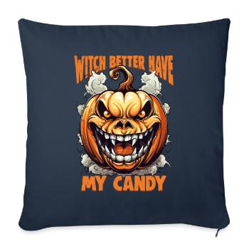 Halloween design for the Halloween party - Sofa pillowcase 17,3'' x 17,3'' (45 x 45 cm) - navy - Front