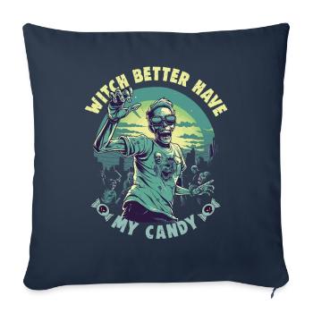 Halloween design for the Halloween party - Sofa pillowcase 17,3'' x 17,3'' (45 x 45 cm) - navy - Front