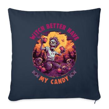 Halloween design for the Halloween party - Sofa pillowcase 17,3'' x 17,3'' (45 x 45 cm) - navy - Front