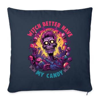 Halloween design for the Halloween party - Sofa pillowcase 17,3'' x 17,3'' (45 x 45 cm) - navy - Front